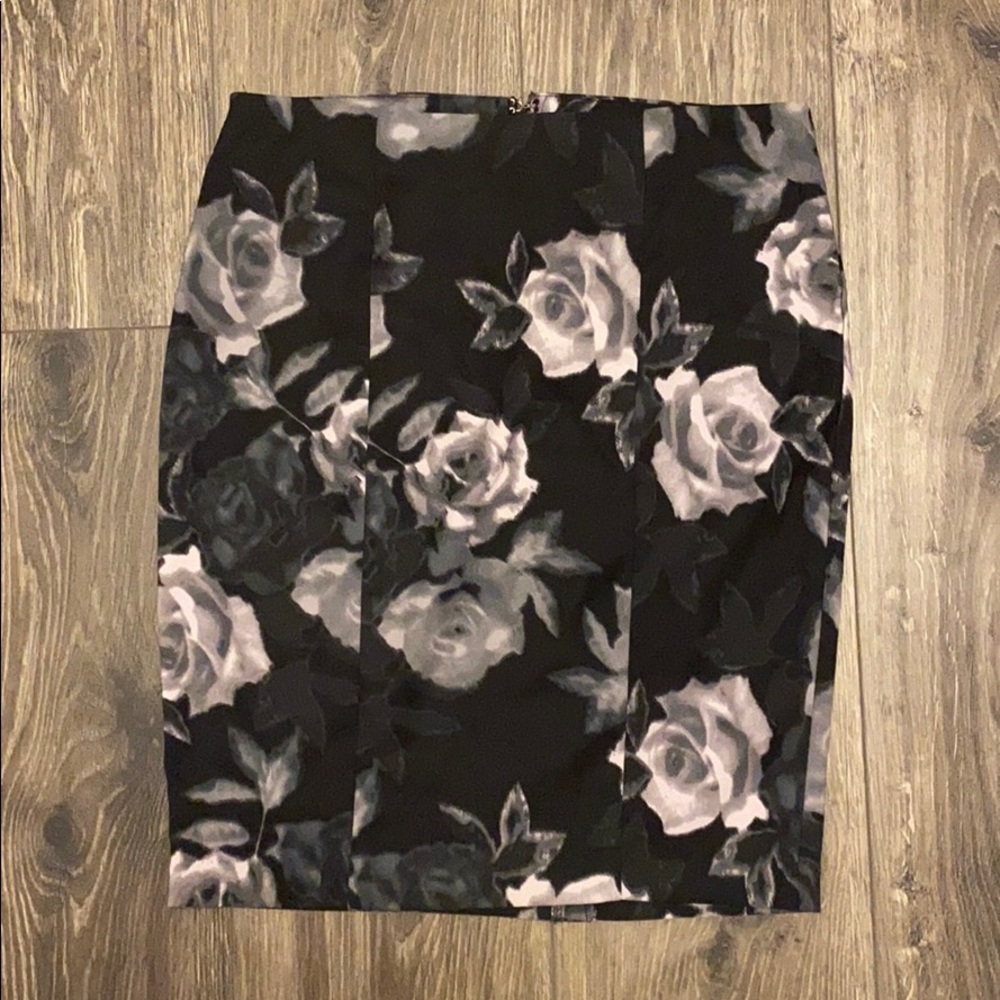 Forever 21 rose flower skirt